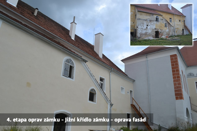 4.etapa oprav zmku - jin kdlo zmku - oprava fasd