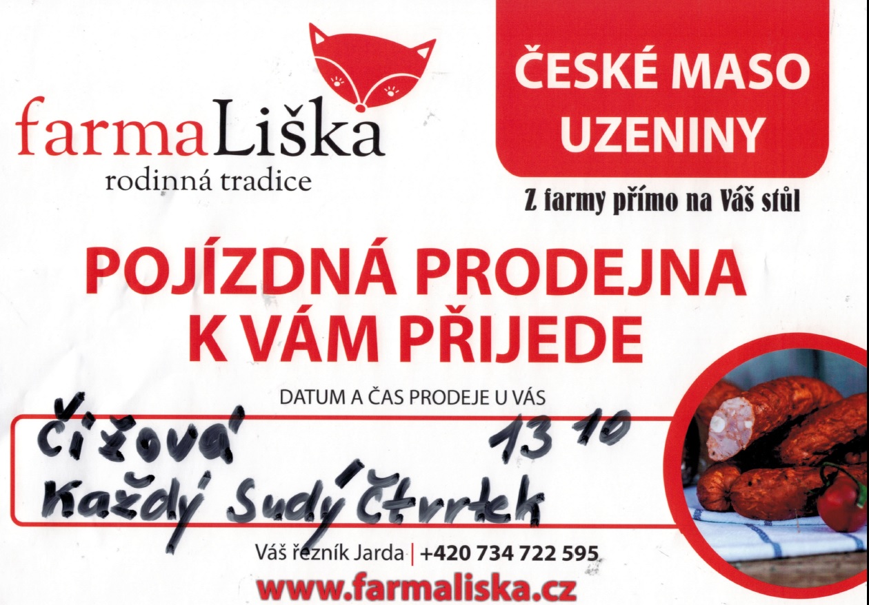 Pojzdn prodejna masa - FARMA LIKA